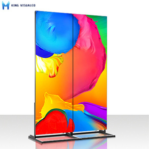 Movable LED Screen Poster Floor Stand Wifi Programmable LED Sign P1.875 P2 P2.5 Advertising Indoor Full Color Die-cast Aluminum