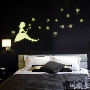 New Girl Stickers Living Room Bedroom Wall Art Stickers Home Decor glow in the dark