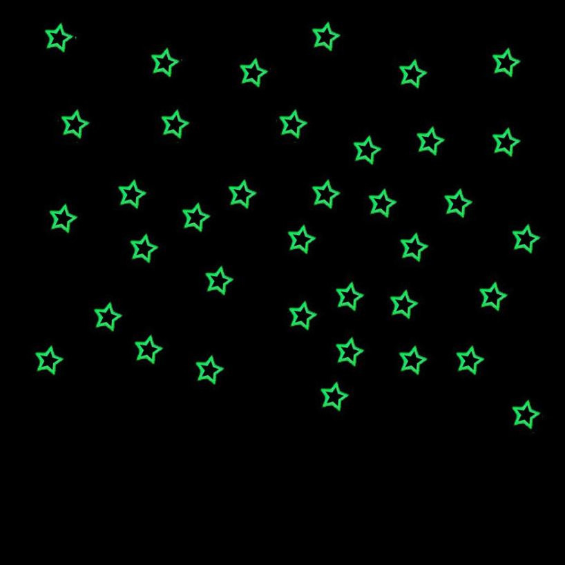 40 pcs Wall star stickers Glow In Dark Fluorescent Stars Wall Sticker for Kids Bedroom