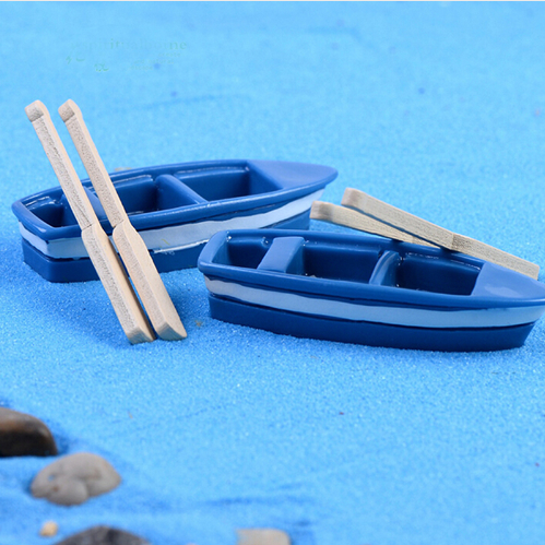 1Pcs boat and 2pcs oar/doll house//miniatures/lovely cute/fairy garden gnome