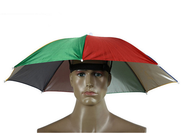 Colorful/Camo Umbrella Hat Cap Sun Shade Camping Hiking Outdoor Parasol Umbrella Hat Cap