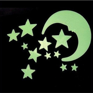 HOT Luminous Moon Stars Wall Stickers,DIY Night Light Glow in The Dark Kids Bedroom Fluorescent Home Decor Decals Wallsticker