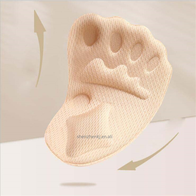 4D  Sole High Heel Foot Cushions Forefoot Anti-Slip Insole Breathable Shoes Women Protection Foot Pad Soft Insert Foot Care