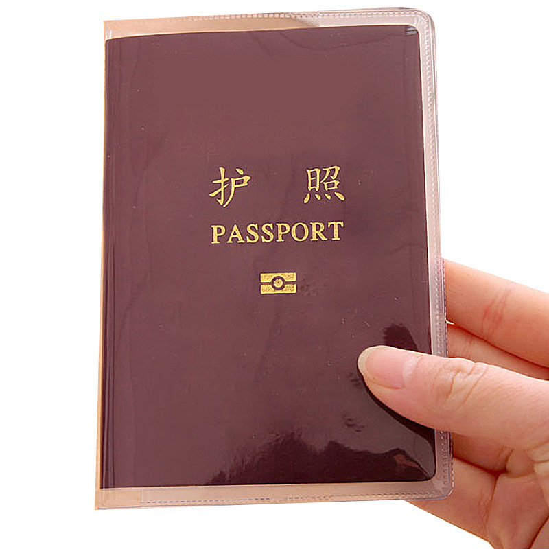 High Quality Waterproof Travel Passport Holder Transparent PVC ID Card Holders Business Credit Card Holder Case Pouch