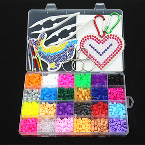 5mm 24 color perler beads kit hama beads with templates accessories for kids children DIY handmaking 3D puzzle Educational Toys