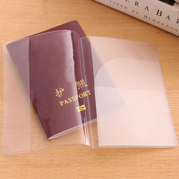 High Quality Waterproof Travel Passport Holder Transparent PVC ID Card Holders Business Credit Card Holder Case Pouch