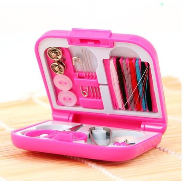 Portable Travel Sewing Kits Box Needle Threads Scissor Thimble Home Sewing Tool Accessories Needle Box