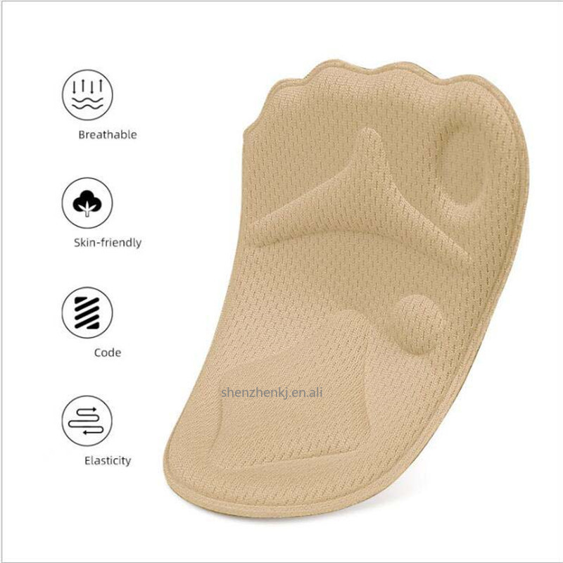 4D  Sole High Heel Foot Cushions Forefoot Anti-Slip Insole Breathable Shoes Women Protection Foot Pad Soft Insert Foot Care