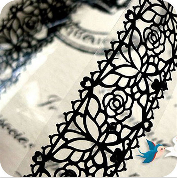 High Quality DIY Lace Decorative Tape Plastic Sweet Washi Tape for photo album Scrapbooking Masking Tape