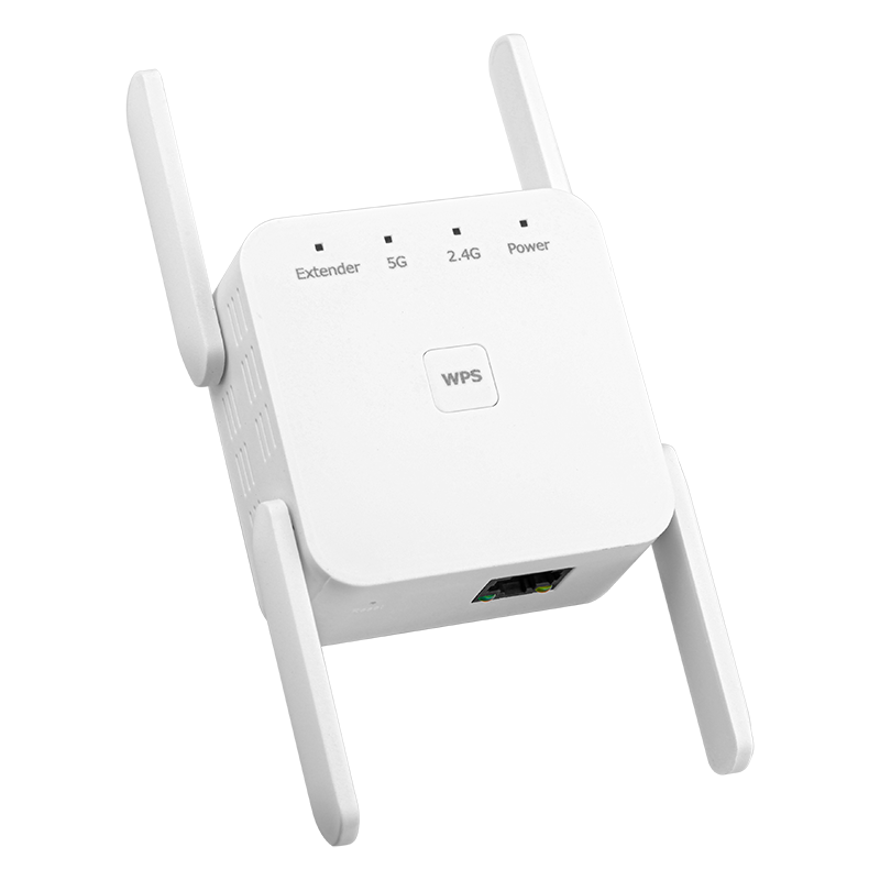 5GHz WiFi Range Extender 1200Mbps Long Range Repeater Enhancement Extension Dual Band Wireless Signal Booster