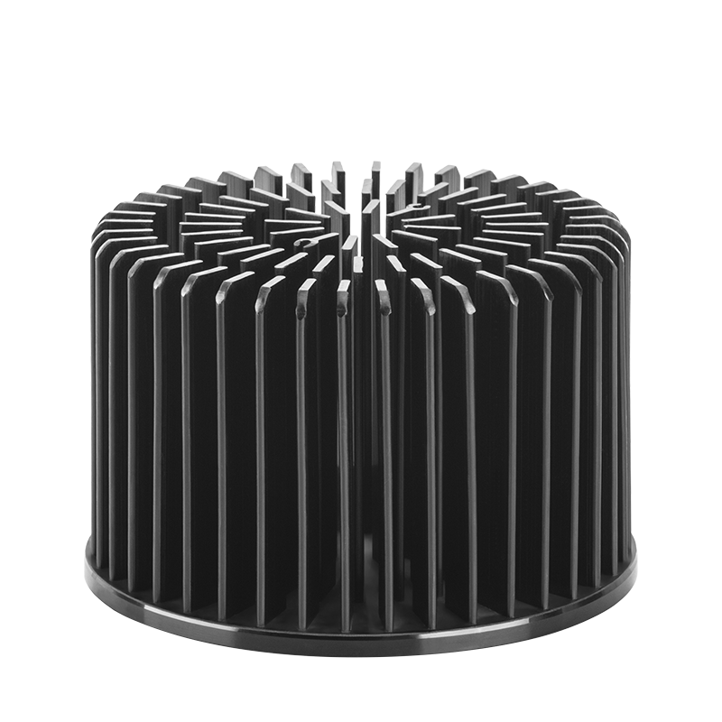 Shenzhen LIKE 30W Diameter 120mm Height 70mm Custom Heavy Duty Predrilled Cylindrical Aluminium Heatsink Heat Sink