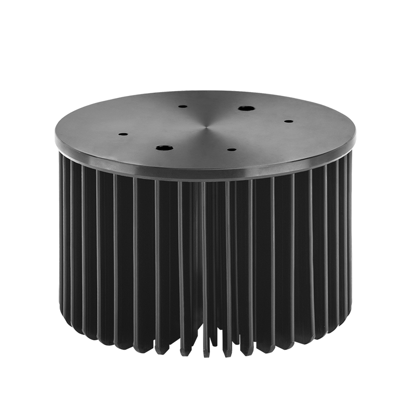 Shenzhen LIKE 30W Diameter 120mm Height 70mm Custom Heavy Duty Predrilled Cylindrical Aluminium Heatsink Heat Sink