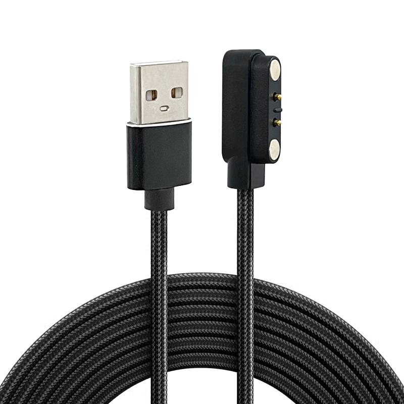 Shenzhen LIKE Wearable Usb 10A 2 Pin Magnetic Pogo Pin Connector Charger Cable