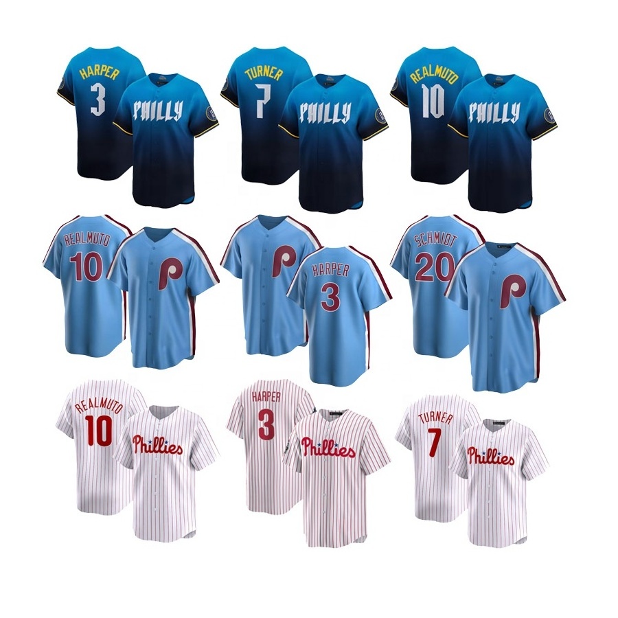 New Designs Phillie Jersey Baseball mlbing Shirts Embroidered Stitched Wholesale Custom All 30 Teams