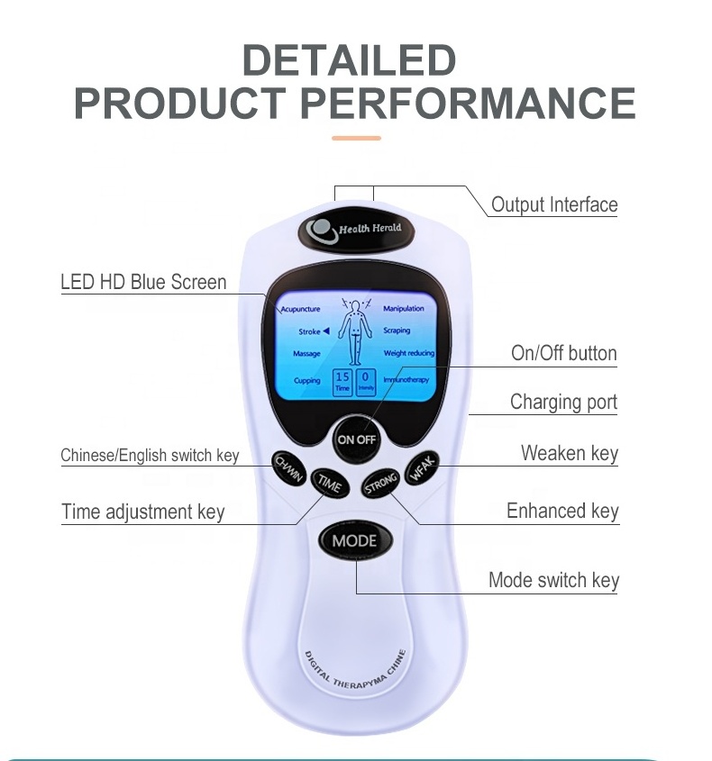 Ems Machine Pain Relief Massager Digital Therapy Pulse Massager Ems Device