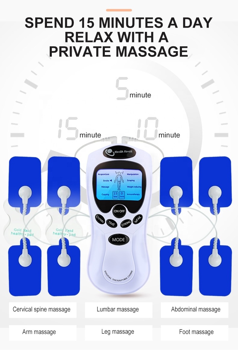 Ems Machine Pain Relief Massager Digital Therapy Pulse Massager Ems Device