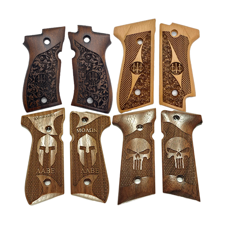 Custom manufacture high precision 70 81 92x 92fs g10 wood resin shooting grips  accessories panels