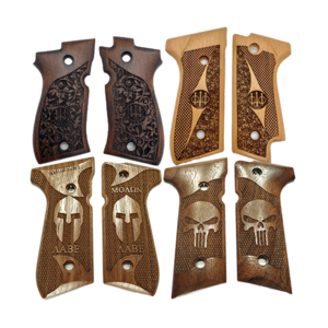 Custom manufacture high precision 70 81 92x 92fs g10 wood resin shooting grips  accessories panels