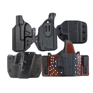 Custom nylon leather carbon fiber kydex conceal carry iwb owb belt tactical gun holster