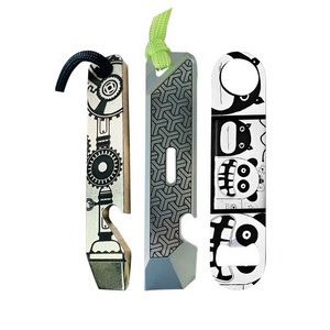 Factory Custom Deep Metal Engraved Pry Bar EDC Multi Tool Bottle Opener EDC Gear and Tools