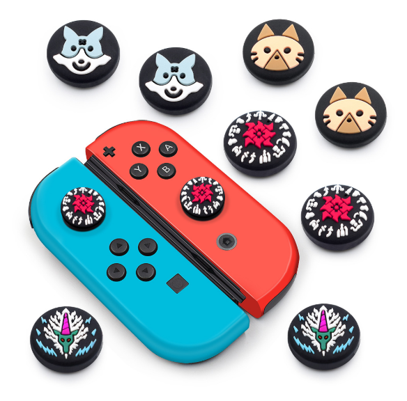 Hot selling switch thumb grips 3D analog thumb stick grips for switch joycon controller