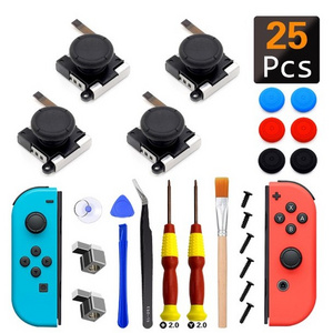 3D joystick Replacement for Nintendo switch joycon Switch rocker suit Repair parts kit 25pcs in One