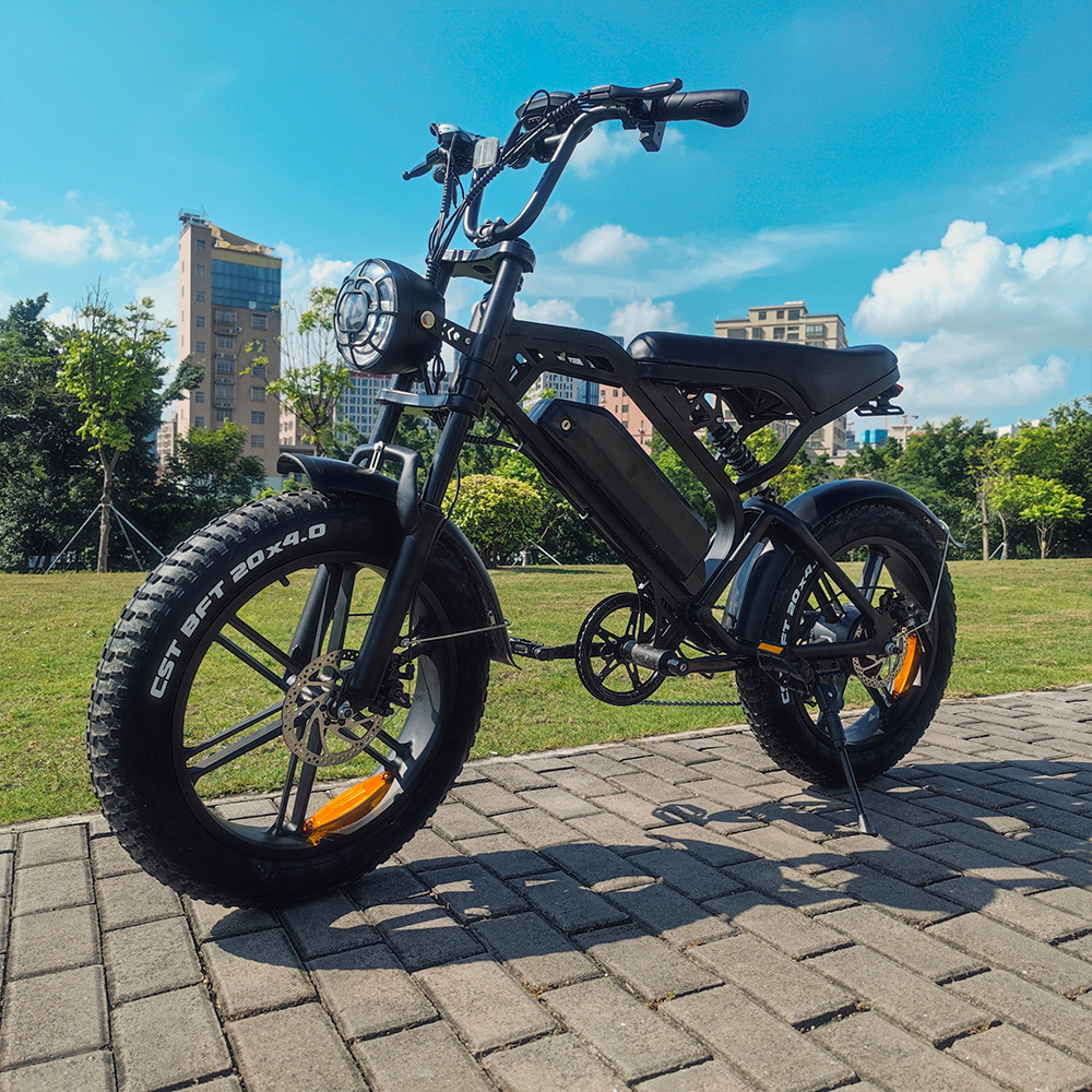 EU Warehouse Ready Stock Electrically Bike Fat Tire E-bike Electric Bicycle 750W Adult Fatbike 1000w 20 Inch Steel 48V V20 15 Ah