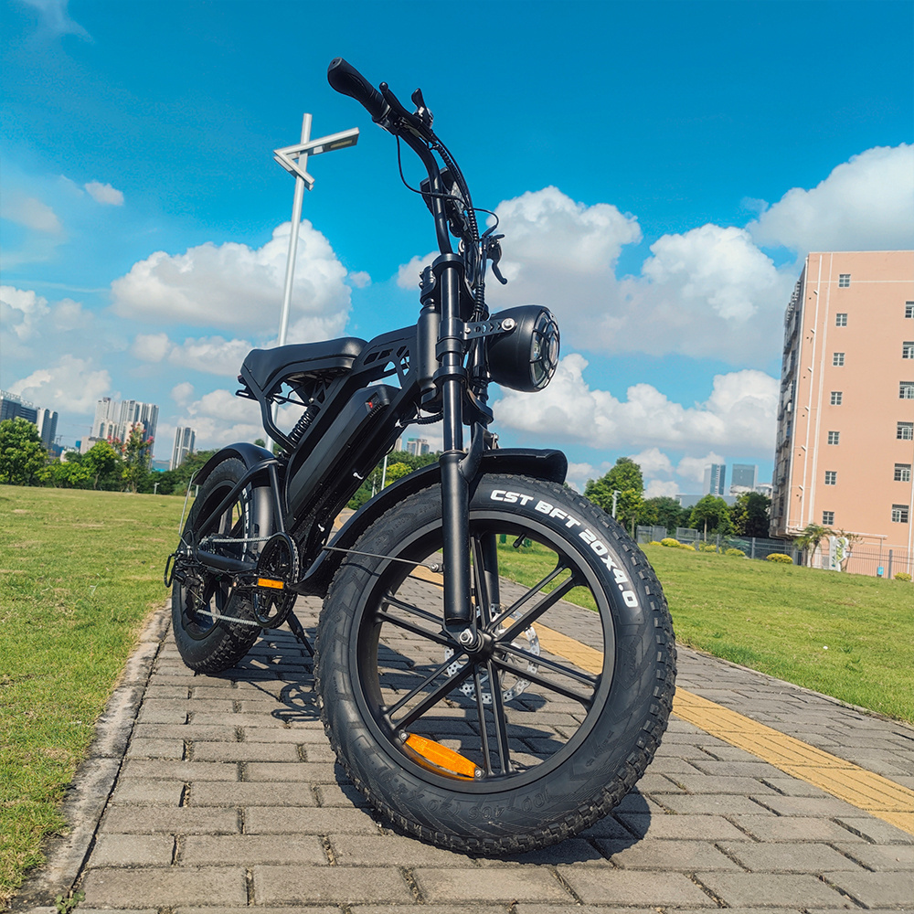 Factory Price Hydraulic Fat Tire Electric Bike V20 Ebike Cheap Electric Bikes 250w 500w 750w Steel Electric Dirt Bike