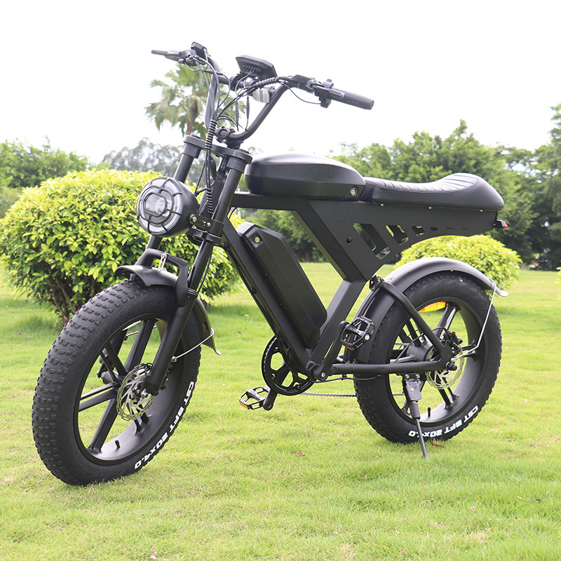 Dropshipping V30 Hunting Electric Bike Fat Tire Ebike Cheap Electronic Bike for Men 1000w 250w 500w 750w Steel Customized Logo