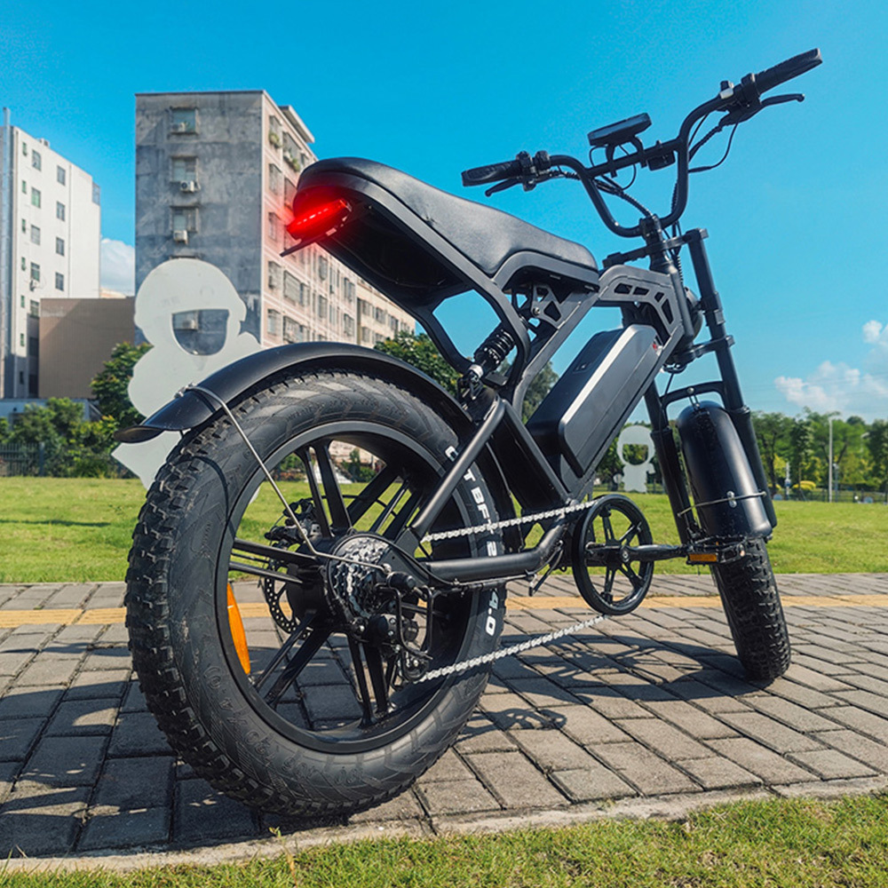 Ready Stock Electric Bicycle 1000w 20inch Fat Tire E Bike 250w Electric Bike 48v Fatbike 25km V20 Fatbikes Electric Hybrid Bike