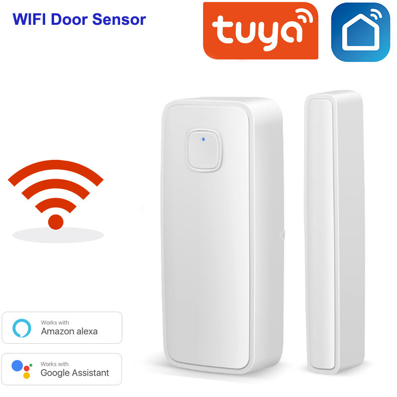 Tuya Window Sensor Home Alarm System Anti-Thief Smart Home Door Window Sensor Magnetic Automatic Tuya Wifi Door Sensor