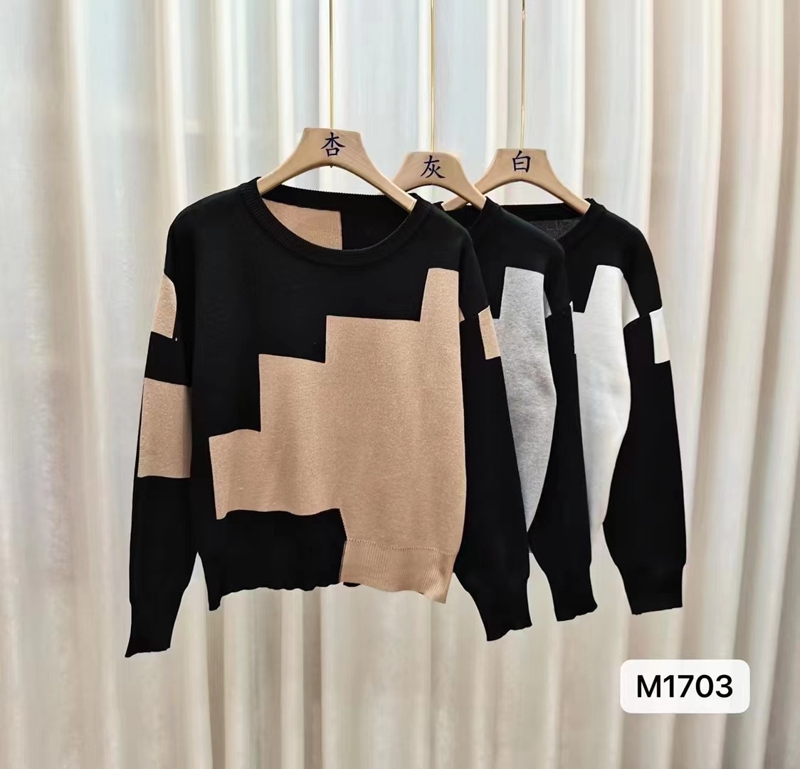 Autumn Crewneck Crochet Tops Jumper Korean Women's Sweater 2024 Trend Clothes Sweaters for Women Knitted Fashion Pullover