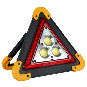 Multi-function charging COB working light, camping hand-held searchlight red triangle warning light emergency spot light