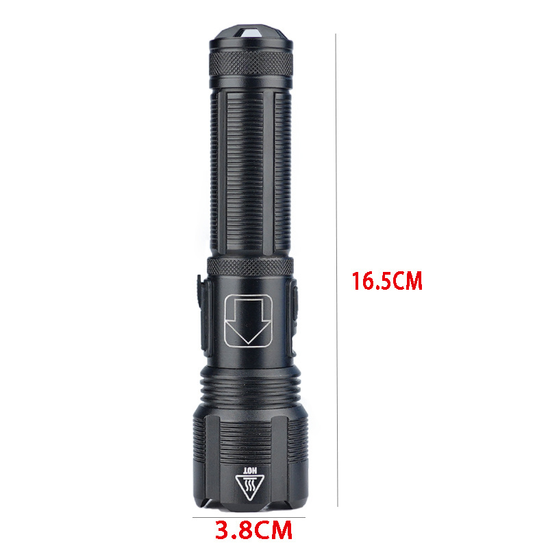 New Aluminum Torch Rechargeable LED Zoomable Light Emergency Light Hot Sale Miniature Flashlight For Camping