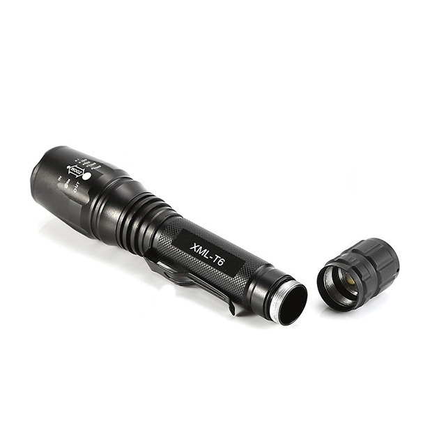 Aluminum High Power 5 Modes LED Flashlight 10W Xml T6 Zoomable Troch Flashlight