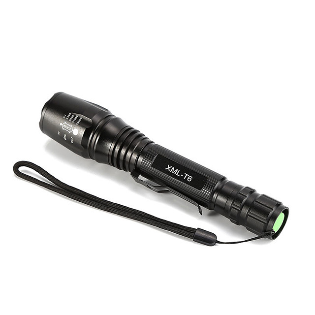 Aluminum High Power 5 Modes LED Flashlight 10W Xml T6 Zoomable Troch Flashlight