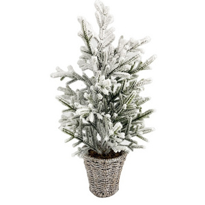 Adornos De Navidad 45CM xmas tree decoration Artificial Tabletop snowing PE Christmas Tree with umbrella base