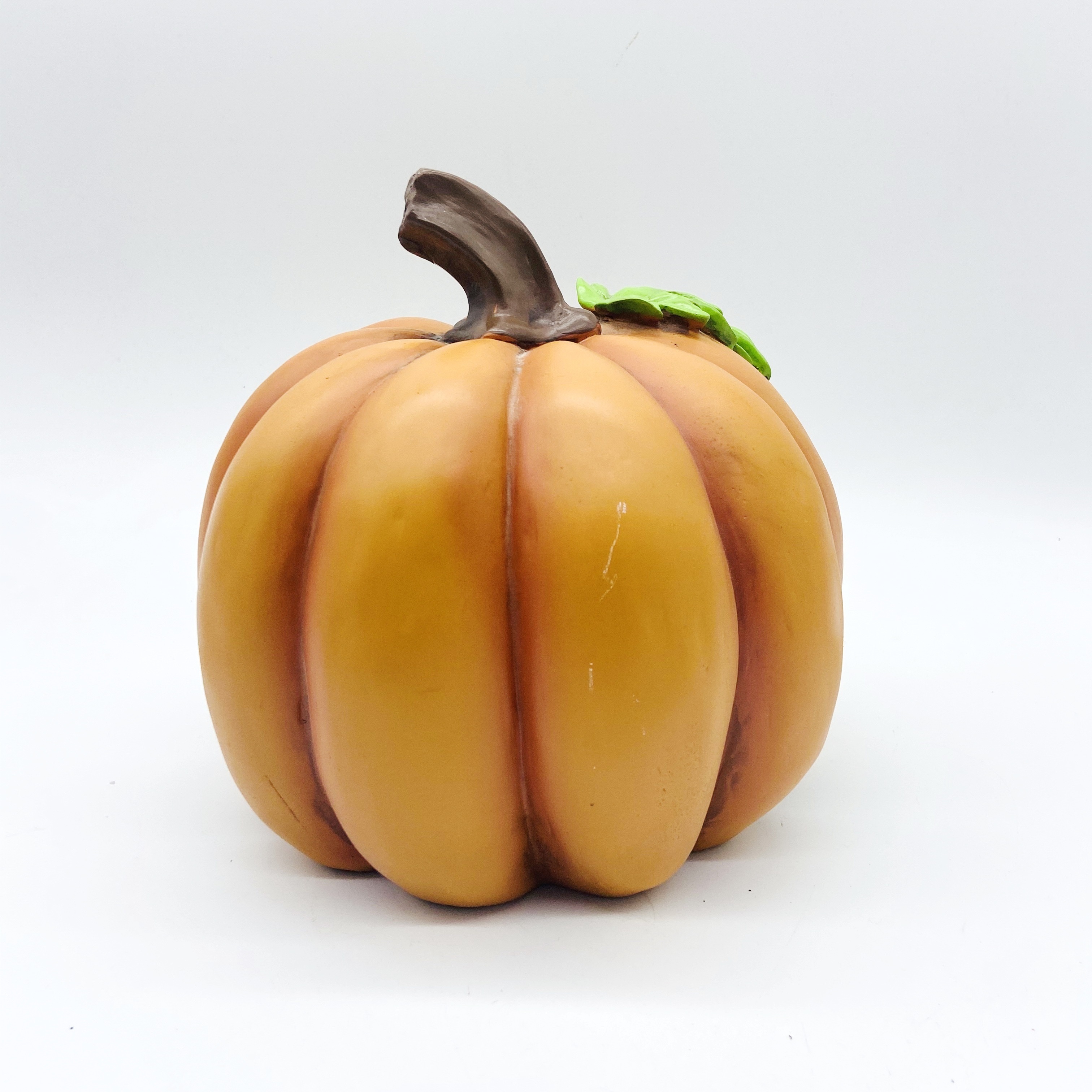 Outdoor halloween decorations pumpkins novelty resin statue artificial funny big nose Pumpkin for Halloween party decoration