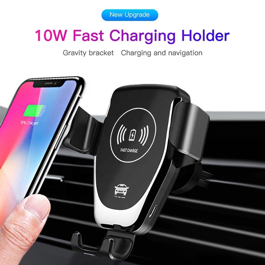 Best Seller Qi 2.0 Car Wireless Charger Phone Holder 15W 10W Fast Charging Wireless Charger Car Mobile Phone Holders