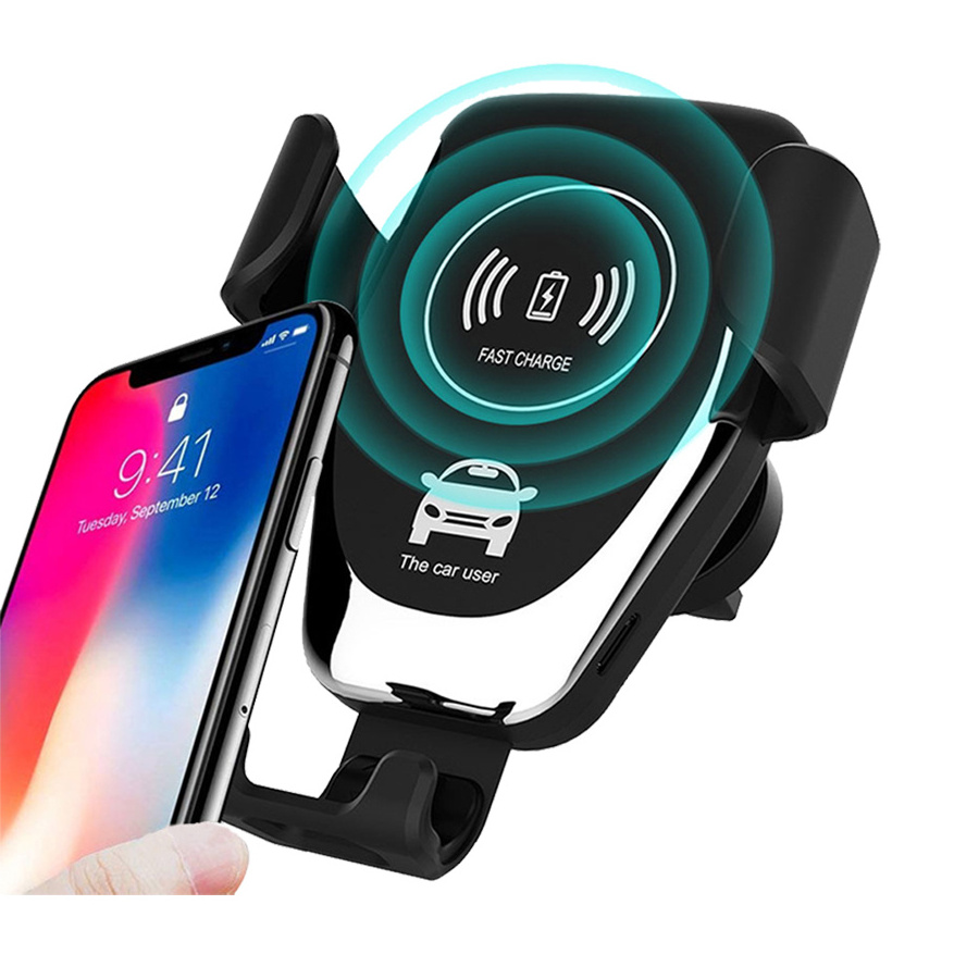 Best Seller Qi 2.0 Car Wireless Charger Phone Holder 15W 10W Fast Charging Wireless Charger Car Mobile Phone Holders