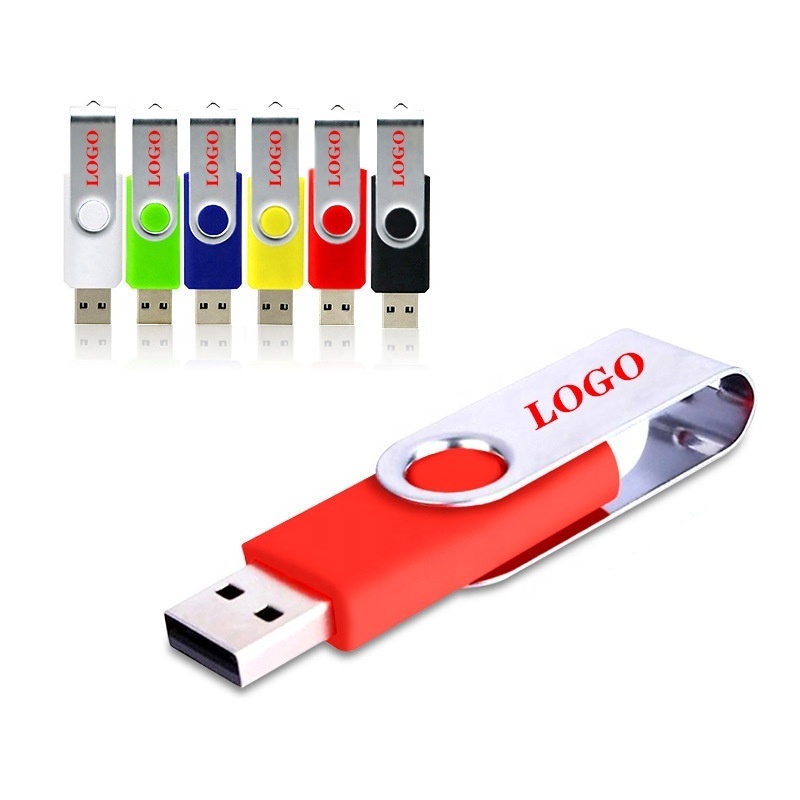 2023 Custom logo Swivel USB Flash Drive with 1GB 2GB 4GB 8GB 16GB 32GB 64GB 128GB Capacity USB2.0/3.0 Pen drive USB Memory Stick