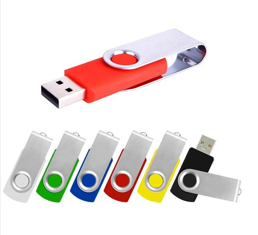 2023 Custom logo Swivel USB Flash Drive with 1GB 2GB 4GB 8GB 16GB 32GB 64GB 128GB Capacity USB2.0/3.0 Pen drive USB Memory Stick