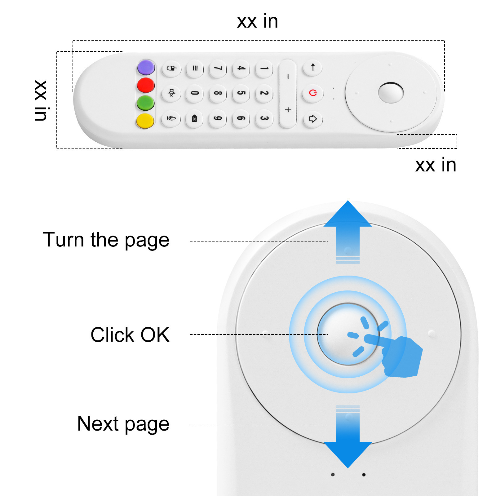 Wholesale 2.4G wireless air mouse A04 smart remote control flexible handing ultra fast sensing remote control