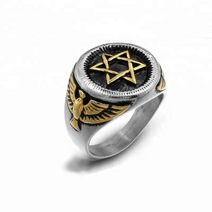 Unique Design Men's Stainless Steel Signet Ring