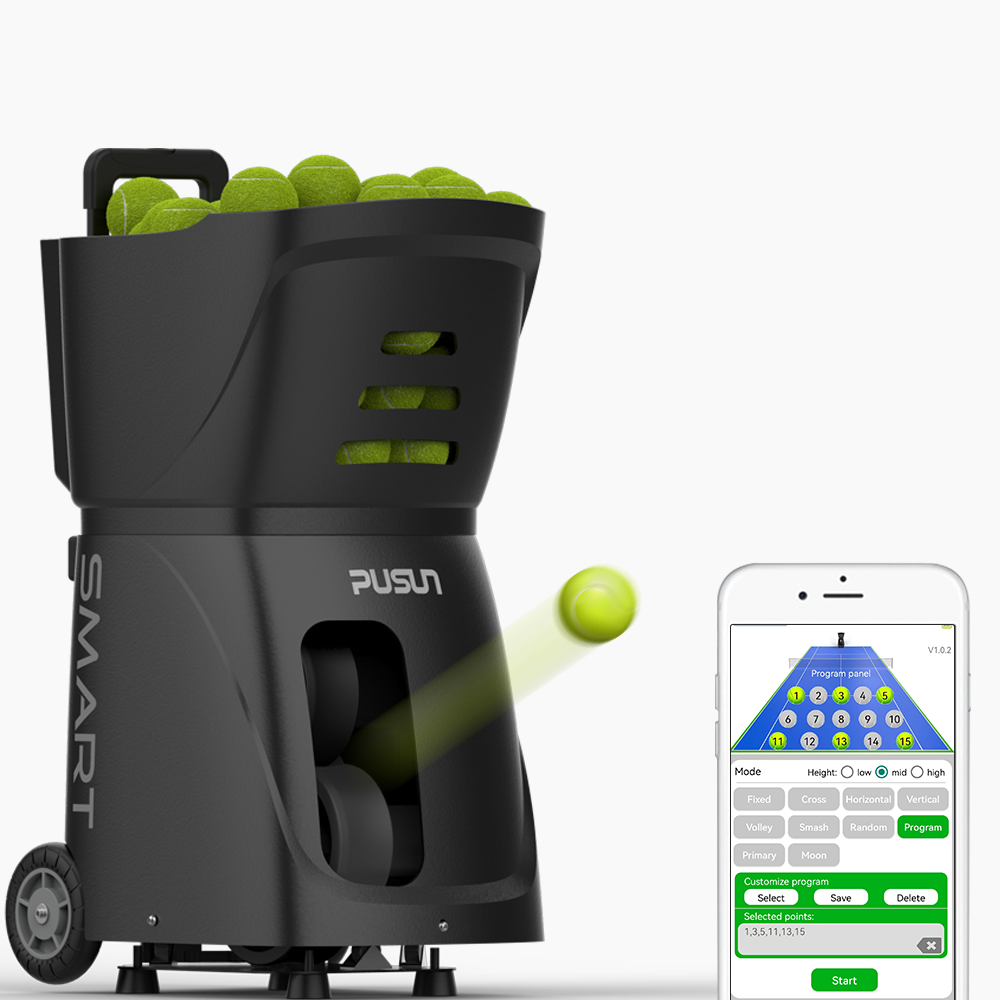 Factory Wholesale Practice multiple points Special for training tennis ball machine padel  Wireless control for tennis court