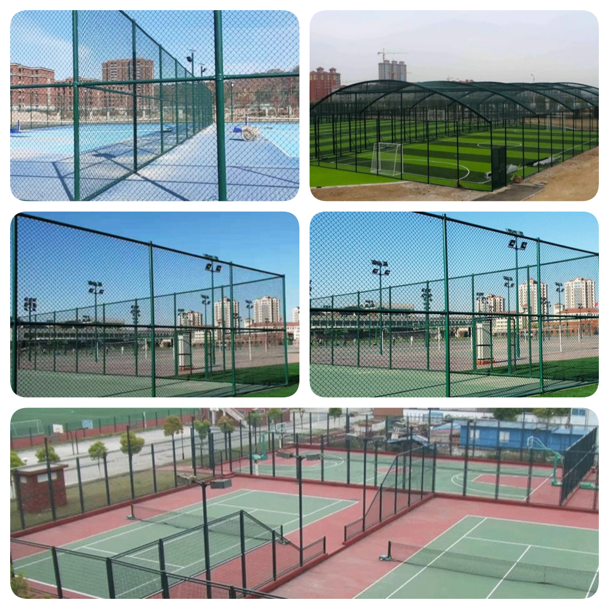 inflatable sports fence wire mesh fence tennis court fence artificial turf for padel tennis court