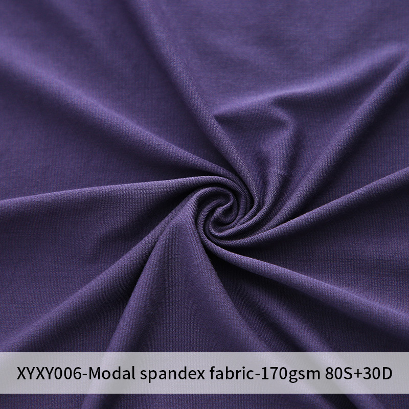 Custom Wrinkle Resistant 86.5% Modal 13.5% Spandex Fabric 170Gsm Micro Modal Fabric For Underwear