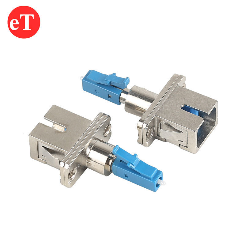 FTTH Single Mode 9/125um Simplex LC-SC LC UPC Male To SC UPC Female Hybrid Coupler Fiber Optic Adapters