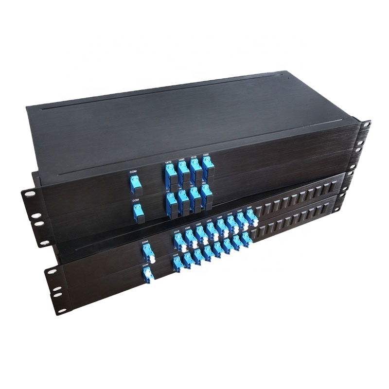 18Channels 1U 19inch Rack Mount Chassis IL 5.0dB WDM Filter Device OADM Mux Demux Module CWDM