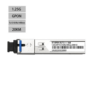 GPON 1.25G Tx 1310/ RX1490 20KM SC OLT C+++ 9dB SFP Module